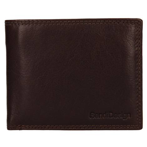 Pánská kožená peněženka SendiDesign Lopezz - hnědá Sendi Design