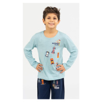 Dětské pyžamo dlouhé Vienetta Secret Formule | světle modrá