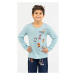Dětské pyžamo dlouhé Vienetta Secret Formule | světle modrá