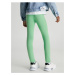 Světle zelené holčičí legíny Calvin Klein Jeans