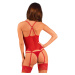 Žhavý korzet Lacelove corset - Obsessive Červená