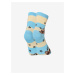 Béžovo-modré dětské veselé ponožky Dedoles Psi a pruhy