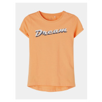 Oranžové holčičí tričko s potiskem name it Vix