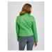 Zelená dámská koženková bunda v semišové úpravě ORSAY