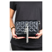 LuviShoes 1036 Women's Black Printed Crossbody Bag