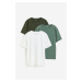 H & M - Sportovní tričko z materiálu DryMove™ 3 kusy - zelená