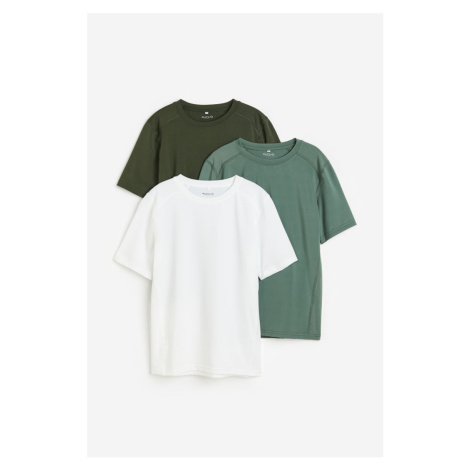 H & M - Sportovní tričko z materiálu DryMove™ 3 kusy - zelená H&M