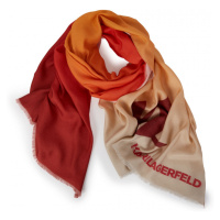 Šála karl lagerfeld k/monogram scarf gradient oranžová