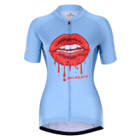 HOLOKOLO Cyklistický dres s krátkým rukávem - CASSIS LADY - modrá