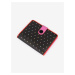 Růžovo-černá dámská puntíkovaná peněženka VUHC Fanscho