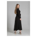 Šaty s dlouhým rukávem model 16708721 Black - Lanti