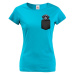 Dámské tričko Kerry blue teriér v kapsičce - kvalitní tisk a rychlé dodání