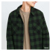 Urban Classics Padded Check Flannel Shirt Green / Black