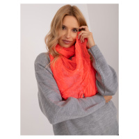 Fluo růžový dámský šátek s aplikacemi