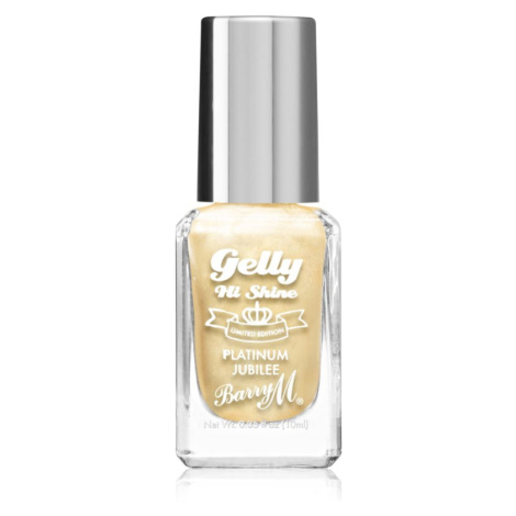Barry M Gelly Hi Shine Platinum Jubilee lak na nehty odstín Crown 10 ml