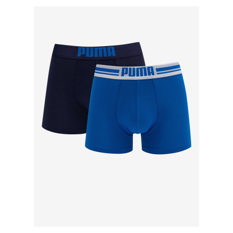 Sada dvou pánských boxerek v modré barvě Puma