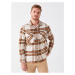 LC Waikiki Men's Casual Fit Long Sleeve Plaid Plaid Lumberjack Shirt Jacket