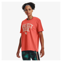 Under Armour Project Rock Heavyweight Campus T-Shirt Orange