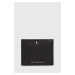 Kožená peněženka Tommy Hilfiger černá barva, AM0AM11854