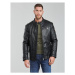 Guess PU LEATHER BIKER Černá