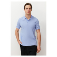 Trendyol Lilac Men's Regular/Normal Fit Textured Polo Neck T-Shirt