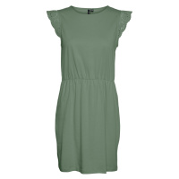 Vero Moda Dámské šaty VMEMILY Regular Fit 10305216 Hedge Green
