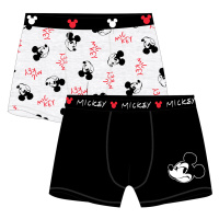 Mickey Mouse - licence Pánské boxerky - Mickey Mouse 5333C143, černá / šedý melír Barva: Mix bar