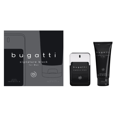 Bugatti Signature Black - EDT 100 ml + sprchový gel 200 ml