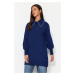 Trendyol Námořnický modrý dětský límec Perleťově měkký pletený svetr