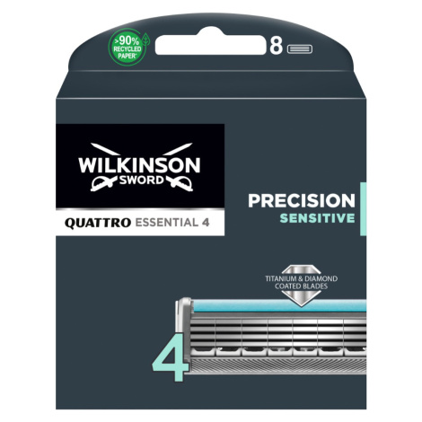 Wilkinson Quattro Essential 4 Precision Sensitive náhradní hlavice 8 ks Wilkinson Sword
