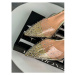 Transparentné sandále zdobené kamienkami NETTY*