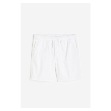 H & M - Bavlněné šortky Regular Fit - bílá H&M