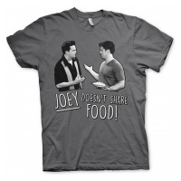 Friends tričko, Joey Doesn´t Share Food Dark Grey, pánské