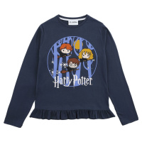 Harry Potter Kids - Chibi detské tricko - dlouhý rukáv modrá