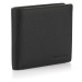 Peněženka trussardi bifold wallet + coin pocket grain leather černá