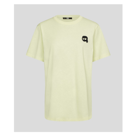 Tričko karl lagerfeld ikonik 2.0 outline t-shirt žlutá