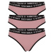 Victoria dámské bavlněné kalhotky - 3ks růžová