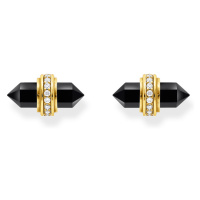 Thomas Sabo H2281-177-11 Gold stud earrings with black onyx