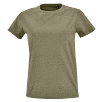 SOĽS Imperial Fit Women Dámské triko SL02080 Heather khaki