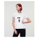 Tričko karl lagerfeld ikonik 2.0 karl t-shirt white