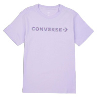 Converse WORDMARK SS TEE Dámské tričko, fialová, velikost