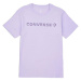Converse WORDMARK SS TEE Dámské tričko, fialová, velikost