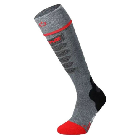 Lenz HEAT SOCK 5.1 TOE CAP SLIM Vyhřívané podkolenky, šedá, velikost