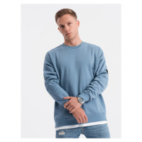 Ombre Men's hoodless sweatshirt - blue