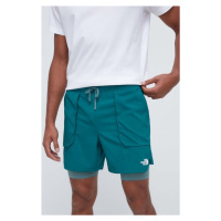 Sportovní šortky The North Face Sunriser pánské, zelená barva