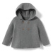 Dětský pletený kabátek, šedý s melírem , vel.  0–2 měsíce