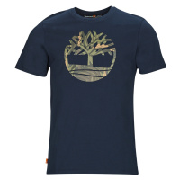 Timberland SS Tree Logo Seasonal Camo Tee Tmavě modrá
