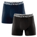 boxerky delší 2-pack Muchachomalo - Solids black/blue