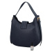Elegantní dámská kožená kabelka Avril, tmavě modrá