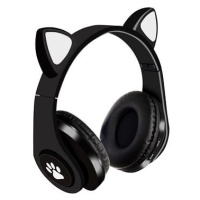 Malatec 16868 Bezdrátová sluchátka Cat s tlapkou černá